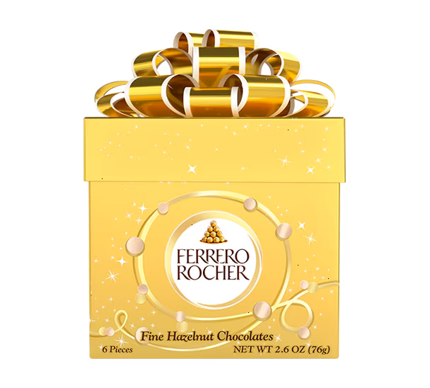 Holiday Specialties Ferrero RocherÂ® 6 Piece Holiday Gift Cube - 2.6oz(76g)