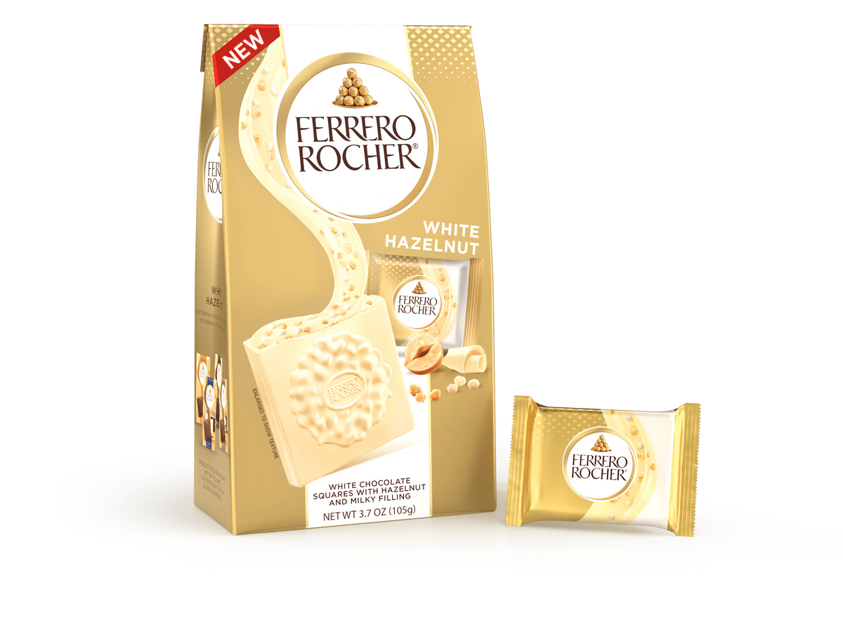 Chocolate Squares White Hazelnut chocolate squares - 3.7oz